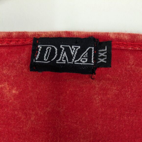 Patchwork Tunic Top L Multi Boho Hippie Colorful Eclectic Y2K Indie Red Blue - Picture 9 of 10